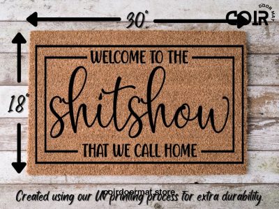 Welcome Mat, Funny Doormat, Housewarming Gift, Home Doormat, Coir Doormat, New Home Owner Gift, Welcome Doormat, Funny Front Door Mat