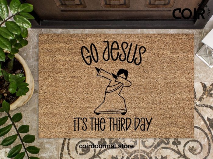 Welcome Mat, Religious Doormat, Housewarming Gift, Home Doormat, Coir Doormat, New Home Owner Gift, Welcome Doormat, Funny Front Door Mat