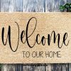 Welcome Mat, Welcome To Our Home, Housewarming Gift, Home Doormat, Coir Doormat, New Home Owner Gift, Welcome Doormat, Funny Front Door Mat