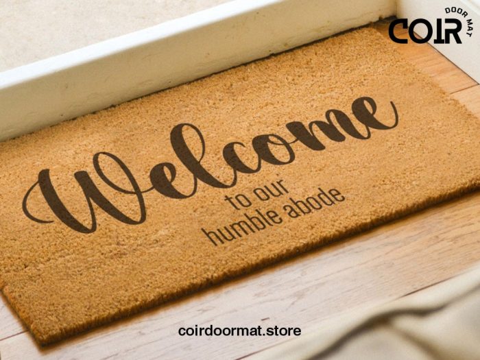 Welcome to Our Humble Abode Doormat  - Welcome Mat - Funny Gift  - Closing Gift - Custom Rug - Funny Doormat - Housewarming Gift