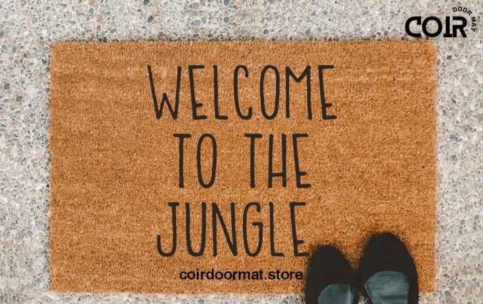 Welcome to the jungle, doormat, welcome mat, housewarming, man cave, gifts for him, gifts for her, funny doormat, under 60, birthday gift