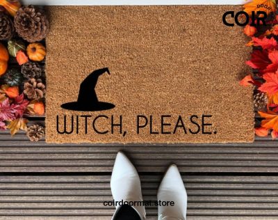 Witch Please Coir Doormat Welcome Mat Halloween Decor Halloween Doormat Fall Decor Fall Doormat Front Door Mat Entryway Rug Funny Doormat