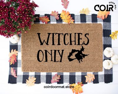 Witches Only, Halloween Doormat, Welcome Mat, Fall Doormat, Fall decor, Halloween Decor, Front Porch Decor, Fall home, Gifts for her, Home