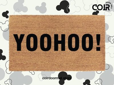 Yoohoo Welcome Doormat - Disney Frozen - Big Summer Blow Out - Funny Disney Welcome Mat - Disney Coir Door Mat