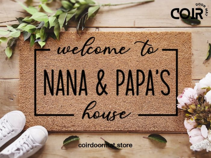 Nana and Papa Coir Doormat